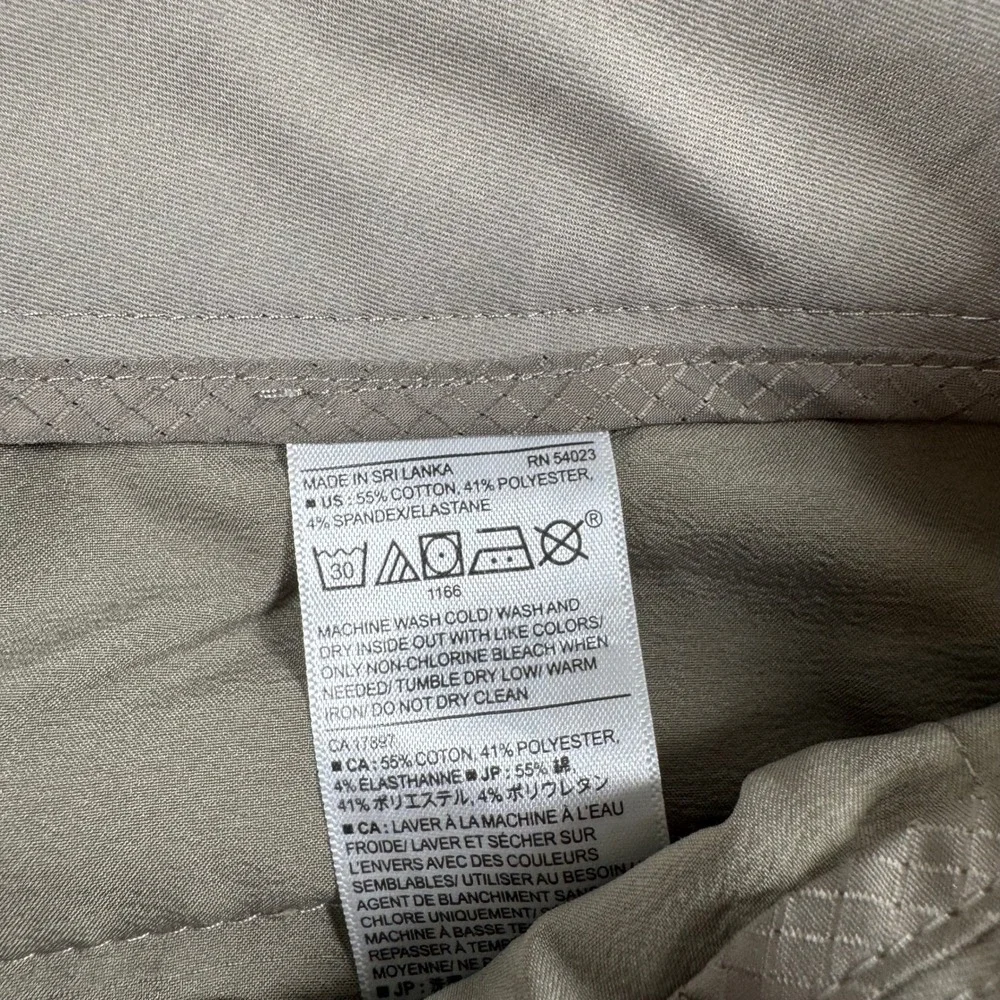 Banana Republic Slim Fit Khaki Chino Pants Mens 33x32 Tan Stretch Cotton Blend